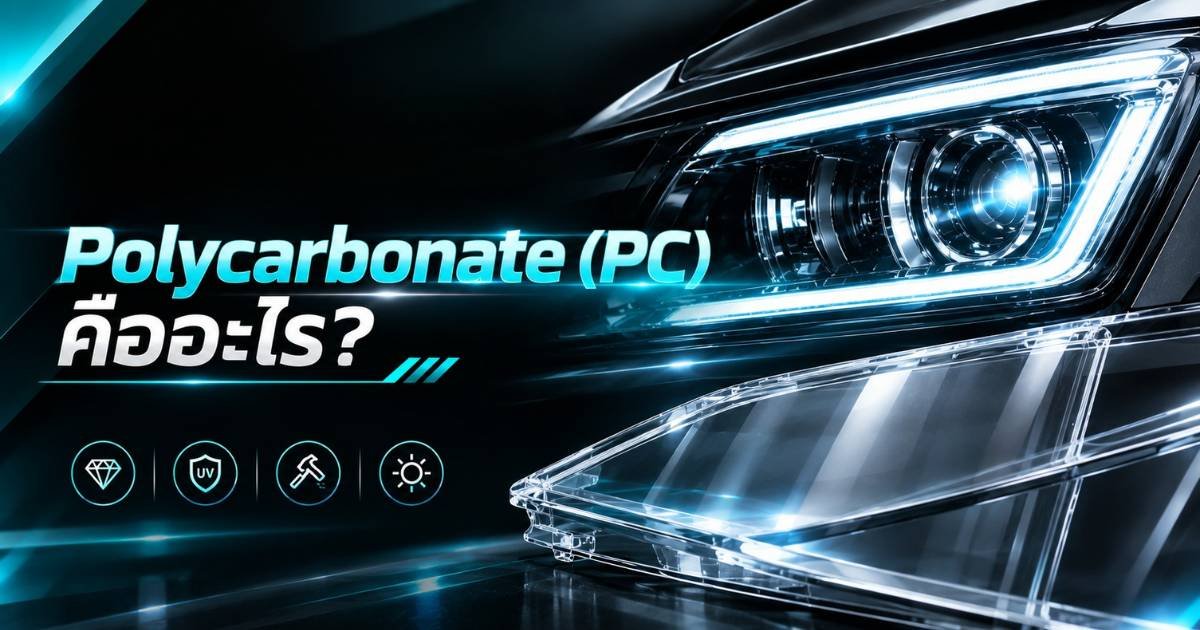 ทำไมต้อง Polycarbonate เกรด Optical? ความลับโคมไฟหน้าใส ไม่บดบังแสง